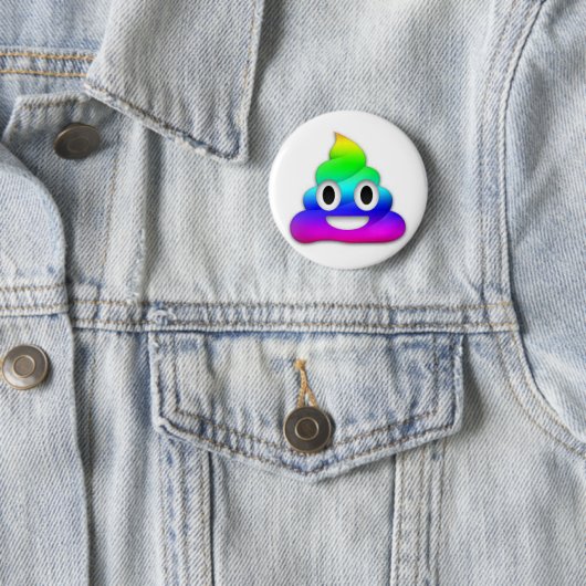 Rainbow Poop Emoji Button (In situ)
