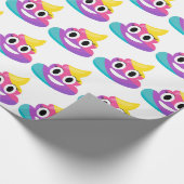 Rainbow Poop Emoji Cadeaupapier (Hoek)