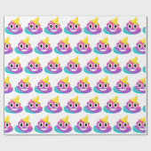 Rainbow Poop Emoji Cadeaupapier (Vlak)
