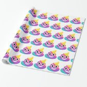 Rainbow Poop Emoji Cadeaupapier (Uitgerold)