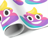 Rainbow Poop Emoji Cadeaupapier (Rol Hoek)