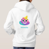 Rainbow Poop Emoji Hoodie Sweatshirt (Achterkant)