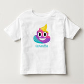 Rainbow Poop Emoji Kinder Shirts (Voorkant)