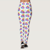 Rainbow Poop Emoji Leggings (Achterkant)