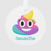 Rainbow Poop Emoji-Ornament Ornament (voorkant)