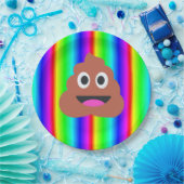 Rainbow Poop Emoji Paper bord (Feest)