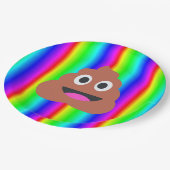 Rainbow Poop Emoji Paper bord (Gekanteld)