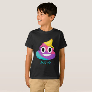 Rainbow Poop Emoji T-shirt