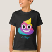 Rainbow Poop Emoji T-shirt (Voorkant)