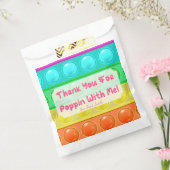 Rainbow Pop Fidget Bubble Birthday Party Invita Bedankzakje (Gezegeld)