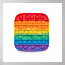 Rainbow Pop-It Fidget Poster