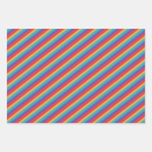 Rainbow Pop It Fidget Speelgoed Pattern Inpakpapier Vel (Voorkant 3)