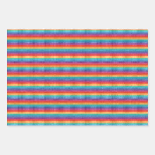 Rainbow Pop It Fidget Speelgoed Pattern Inpakpapier Vel (Voorkant)