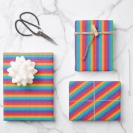 Rainbow Pop It Fidget Speelgoed Pattern Inpakpapier Vel