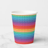 Rainbow Pop It Fidget Speelgoed Pattern Papieren Bekers (Achterkant)