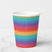 Rainbow Pop It Fidget Speelgoed Pattern Papieren Bekers (Rechts)