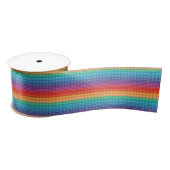 Rainbow Pop It Fidget Speelgoed Pattern Satijnen Lint (Spoel)
