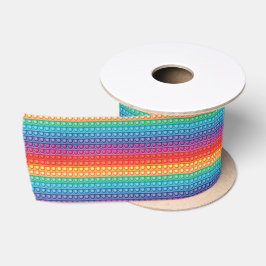 Rainbow Pop It Fidget Speelgoed Pattern Satijnen Lint