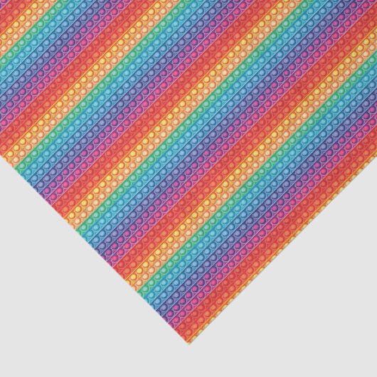 Rainbow Pop It Fidget Speelgoed Pattern Tissuepapier (Detail)