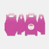 Rainbow Pop It Girl Birthday Pink Bedankdoosjes (Uitgevouwen)