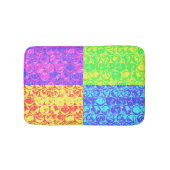 Rainbow pop, kunstborrelen badmat (Voorkant)