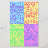 Rainbow pop, kunstborrelen briefpapier (Voorkant)