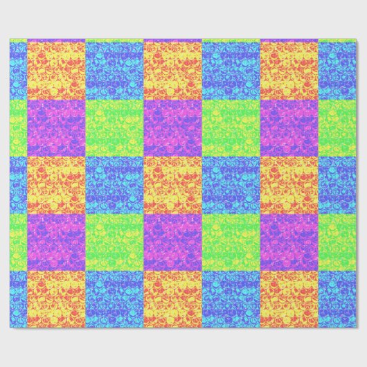 Rainbow pop, kunstborrelen cadeaupapier (Vlak)