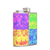 Rainbow pop, kunstborrelen heupfles (Rechts)