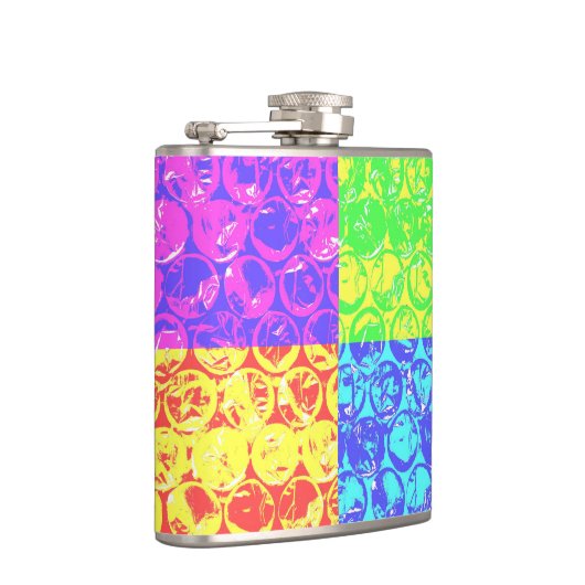 Rainbow pop, kunstborrelen heupfles (Rechts)