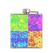 Rainbow pop, kunstborrelen heupfles (Achterkant)