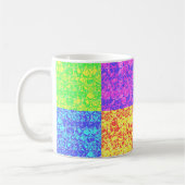 Rainbow pop, kunstborrelen koffiemok (Links)