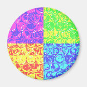 Rainbow pop, kunstborrelen magneet (Voorkant)