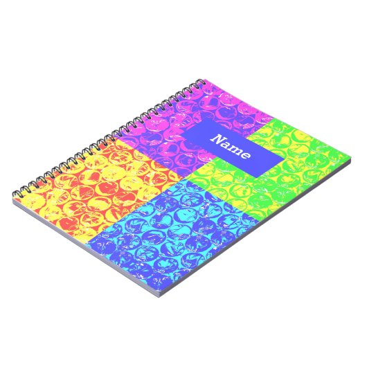 Rainbow pop, kunstborrelen notitieboek (Linkerzijde)