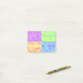 Rainbow pop, kunstborrelen post-it® notes (Op bureau)