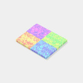 Rainbow pop, kunstborrelen post-it® notes (Schuin)