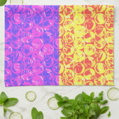 Rainbow pop, kunstborrelen theedoek (Gevouwen)