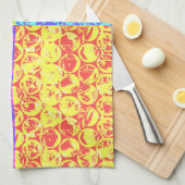 Rainbow pop, kunstborrelen theedoek (Quarter Fold)