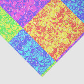 Rainbow pop, kunstborrelen tissuepapier (Detail)