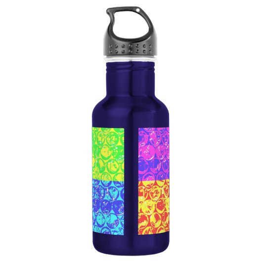 Rainbow pop, kunstborrelen waterfles  (Achterkant)