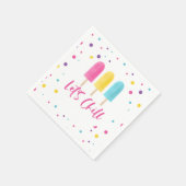 Rainbow Pop Let's Chill Verjaardag Servet (Hoek)