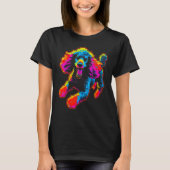 Rainbow Pop Poodle Dog T-shirt (Voorkant)