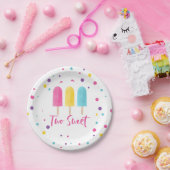 Rainbow Pop Two Sweet 2de verjaardag Papieren Bordje (Feest)