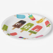 Rainbow Pop Verjaardag 1e Verjaardag Papieren Bordje (Gekanteld)