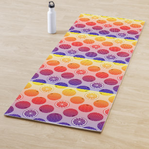 Rainbow PopArt Citrus Yogamat