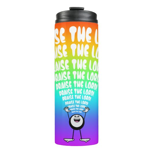Rainbow Popgeheven de Lord Emoji Thermosbeker (Voorkant)