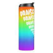 Rainbow Popgeheven de Lord Emoji Thermosbeker (Gedraaid links)