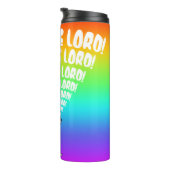 Rainbow Popgeheven de Lord Emoji Thermosbeker (Geroteerd rechts)