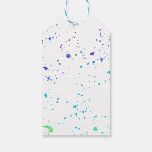 Rainbow popsicle Dank u labels | Favoriete labels Cadeaulabel (Achterkant)