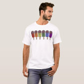 Rainbow Popsicle Parade T-shirt (Voorkant volledig)