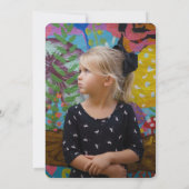 Rainbow Popsicle Summer Birthday Invitation Kaart (Achterkant)